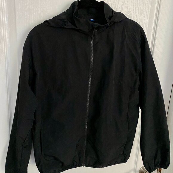 Uniqlo Kids Black Pocketable Parka / Rain Jacket Unisex Size 11-12 - Picture 3 of 8
